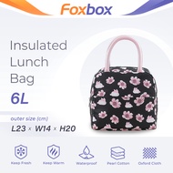 FOXBOX 6L Insulated Lunch Bag / Cooler Bag / Insulated Cooler Bags / Thermal Food Lunch Box Bag