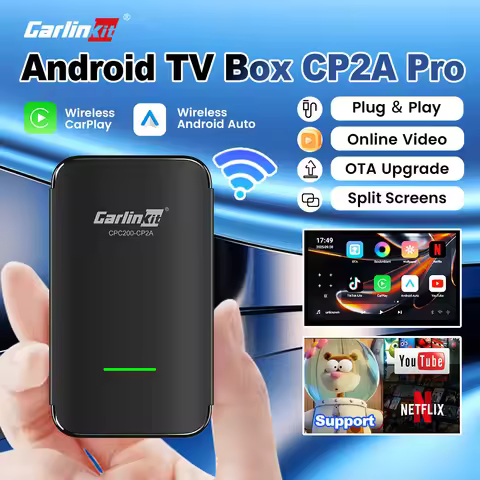 CarlinKit CP2A Pro Android Ai Box Wireless Adapter CarPlay Android Auto Wireless CarPlay Box For You
