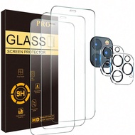 Bộ 3 miếng dán bảo vệ màn hình và ống kính cho 16 Pro Max/16 Pro/16E và các đời cũ hơn - Kính cường 