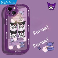 Cute Sanrio Kuromi Phone Cases for VIVO Y11 2019 Y12 Y12i Y12A Y12S Y15 Y15S Y15A Y16 Y17 Y19 Y20 Y20s Y20i Y20A Y21 Y21s Y22s Y22 Y30 Y30i Y35 2022 Y50 Y51 2020 Y66 Y67 Y71 Y75 5G Y76s Y85 Y91 Y91C Y93 Y95 V20 V23 V25 S1 Pro Transparent Anti-fall Cover