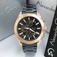 Alexandre Christie 6525 Men's Black Rosegold Original Watch