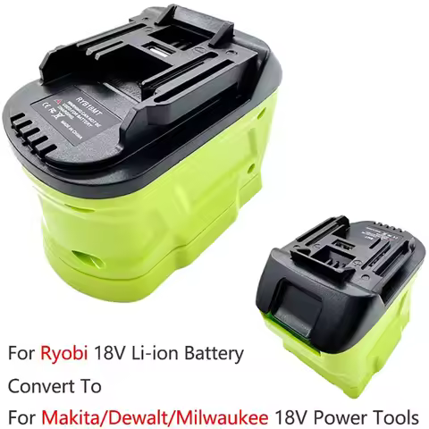 Battery Adapter For Ryobi 18V Li-ion Battery Convert To For Makita/Dewalt/Milwaukee 18V 20V Cordless
