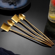 [T&B] 2In1Drinking Straws Spoon Creative Stainless Steel Reusable Drinking Straw Watermelon Spoon Ba