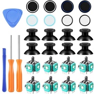 28-Piece Joystick Repair Kit Game Controller Replacement Kit Compatible with for Ps3/Ps4/Xbox 360/Xbox One