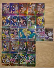 日本官方復刻版 Bandai Graffiti 剪影 美少女戰士 閃咭 閃卡