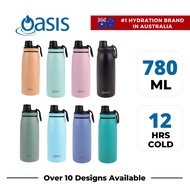 Oasis Stainless Steel Insulated Sports Water Bottle with Screw Cap 780ML | Hot Cold Leakproof Vacuum