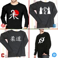 New Longsleeve Tshirt Judo Tshirt 100% Cotton Black | Size SML XL XXL 3XL 4XL | Long Sleeve T-Shirt 