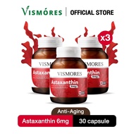 3 กระปุก Vismores Astaxanthin 6 mg from Japan แอสตาแซนธิน จากญี่ปุ่น
