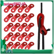 20PCS Aluminum Alloy Rope Tensioner Tent Guyline Cord Adjuster Dual Holes Wind Rope Tent Buckle Ultr