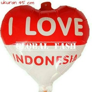MERAH Large Indonesian Independence Day foil balloon / red and white foil balloon / August 17 balloo
