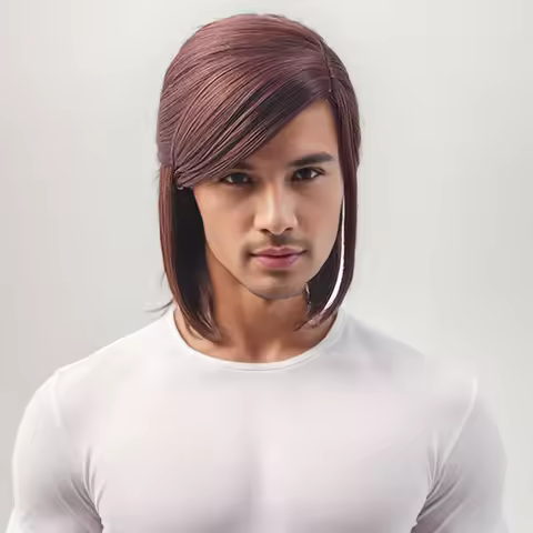 Game The Last of Us Ellie Cosplay Wig Brown Short Side Parting Styled Cosplay Wigs Heat Resistant Sy