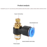C. c. Pneumatic Trachea Joint Throttle Valve SL8-02 Regulating Valve Adjustable Cylinder Speed Regul