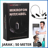 CEPAT TaffSTUDIO mic mikrofon bando wireless imam mesjid tanpa kabel bluetoth karaoke - HX-W002
