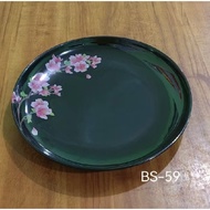BS- 59 Melamine Ware 9 inches Midnight Sakura Round Dinner Plate