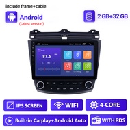 Seicane 10.1 inch QLED Touch Screen Android 13.0 Car Radio for 2003 2004 2005 2006 2007 Honda Accord