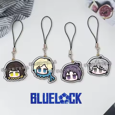 Anime BLUE LOCK MICHAEL KAISER Bachira Meguru Cosplay Cartoon Pendant Phone Chain Cute Ambitus