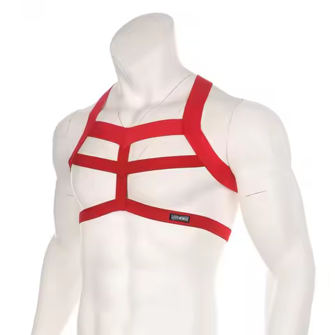 Men Bondage Body Chest Harness Man Costume Elastic Strap Lingerie Halter Neck Nightclub hombre Hollo
