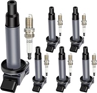 ECCPP UF267 6 ignition coils with 6 iridium Spark Plugs for Toyota for Lexus Avalon Camry Highlander