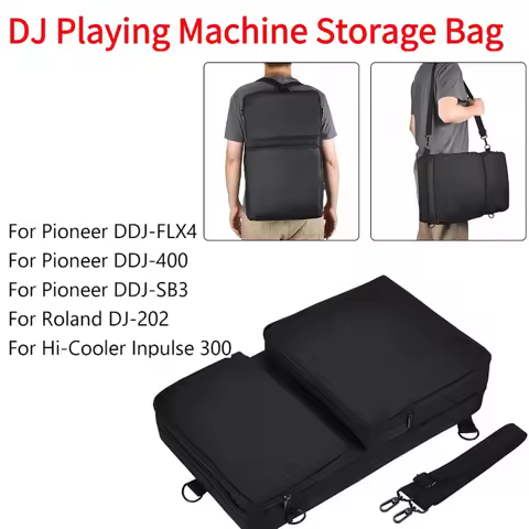 Carrying Case for Pioneer DDJ-FLX4/DDJ-400/DDJ-SB3/Roland DJ-202/SRS-XB43 Scratch-resistant Carrying