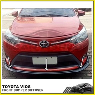 ♞,♘,♙TOYOTA VIOS 2014 - 2023 OEM FRONT BUMPER CHIN DIFFUSER BLACK (2014 2015 2016 2017 2018 2019 20