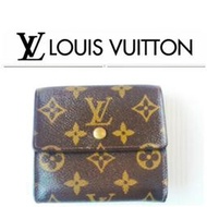 【客訂~勿標 限xx下標】LV 雙翻扣 短夾 Louis Vuitton經典圖紋 皮夾 錢包 有BV(#0919)