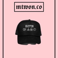 PRIA HITAM Snapback hat LED ZEPPELIN logo/Trucker jaring Black baseball caps Men women man women Sea