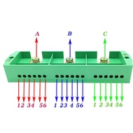 3 In 18 Out Cable Terminal Board Distribution Junction Box Three-Phase Retardant Metering Cabinet Te