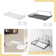 [Sunnimix2] Router Shelf, Wall Rack, Shelf Wear Resistant for Living Room Bedroom DVD Player