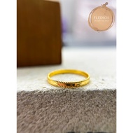 Fledios 916 Gold Ring Minimalist Rattan Split Ring Solid Ring S 916 Gold Ring Minimalist 916 Gold Ring