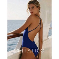 Blue tone one-piece bikini BL77 size S