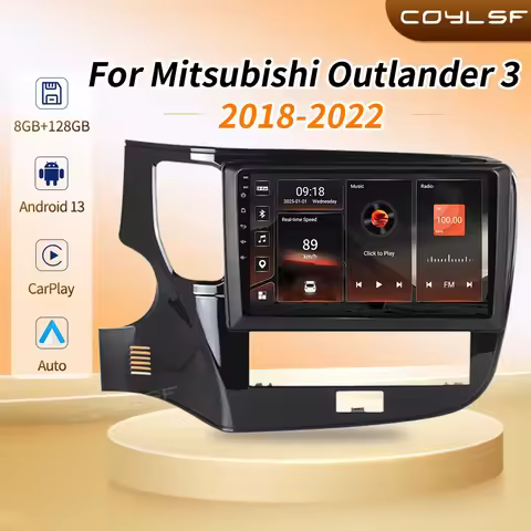 For Mitsubishi Outlander 3 GF0W GG0W 2012 - 2018 Left hand drive Car Radio Navigation Multimedia Vid