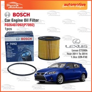 Lexus CT200h 1.8cc 2ZR-FXE Year 2011 To 2014 Car Engine Oil Filter Penapis Minyak Bosch Oil Filter