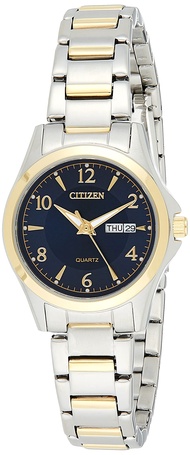 Women's EQ0595-55L Silver Stainless-Steel Japanese Quartz Fashion Watch