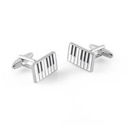 Fashion Accessories Cufflink New High-End Paint Cufflink Piano Key Mapping Metal Cufflinks Men's Fre