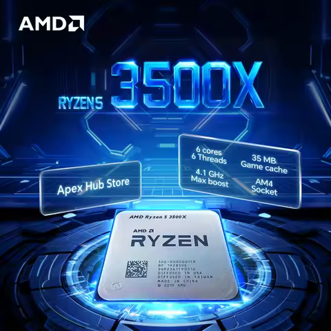 AMD Ryzen 5 3500X 6-Core 6-Tread Compatible with B450 motherboard AM4 4.1GHz 65W 7NM L3=32M R5 3500X