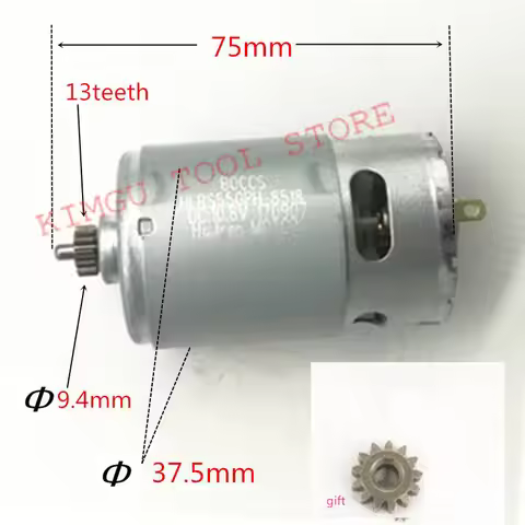 13 Teeth Motor 10.8V Replace for BOSCH GSB10.8-2-LI GSB12V-15 PS130 GSB1080-2-LI GSB120-LI GSB1200-2