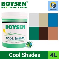 ✳Boysen Cool Shades Roof Paint 4 Liters (Gallon) Heat Reflecting Roof Paint 7 Colors Available