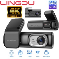 LingDu Dash Cam for Car Wi-Fi Video Recorder HD Night Vision Full-Wave 150 °Wide-Angle Lens D100/D20