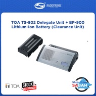 TOA TS-802 Delegate Unit + BP-900 Lithium-Ion Battery (Clearance Unit)