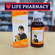 [KKM APPROVED] Axcel Paracetamol Syrup 250mg Flavour Orange [Exp:10/2026]