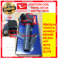 ORIGINAL TOYOTA MYVI 1.0 VIVA 660  850 1.0  ELITE AVANZA KELISA KENARI PERODUA# IGNITION PLUG COIL 9