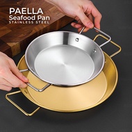 Wok/ Pan Spanish Seafood Pan 20cm 22cm 24cm Stainless Steel Multifunction