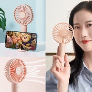 其他品牌 - 便攜多功能手提坐枱風扇 (粉紅）手提 手持 手機支架 掛頸 輕便 超強風力 USB 充電 大電量 消暑散熱 夏天 煲劇神器 輕便 迷你風扇 手機支架