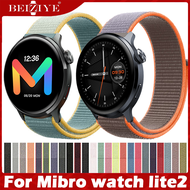For Mibro watch Lite2 สาย New Nylon Braided Loop สายนาฬิกา For Mibro Lite 2 สาย นาฬิกา สมาร์ทวอทช์ สายนาฬิกาข้อมือสำหรับ For Mibro watch Lite 2 สาย Elastic Bracelet Nylon fa