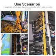 HABOTEST HT812A Network Cable Tester 8P/6P/4P/2P Cable lan Tester Networking Wire Telephone Line Det