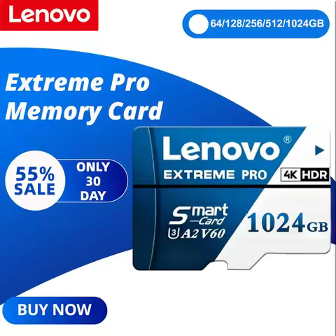 Lenovo Extreme Pro SD Memory Card High Speed U3 V60 4K Full HD Micro SD Card 128GB 256GB 512GB TF Fl