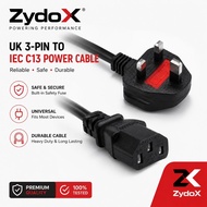 UK 3-Pin to IEC C13 Power Cable 1.5M 5A / 10A / 13A | Power Cord for PC, Monitor, Printer & UPS