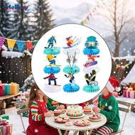 [Hellery] 9Pcs Skiing Birthday Decoration Table Centerpieces for Sports Theme Birthday