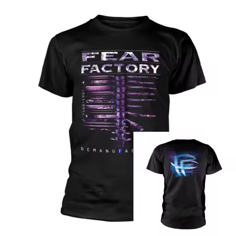 Demanufacture Fear Factory Band T-Shirt 100% Cotton Graphic Tee Men Women Summer Streetwear Top
