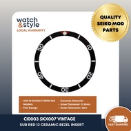 CI0003 SKX007/SRPD Vintage Sub Ceramic Bezel Insert